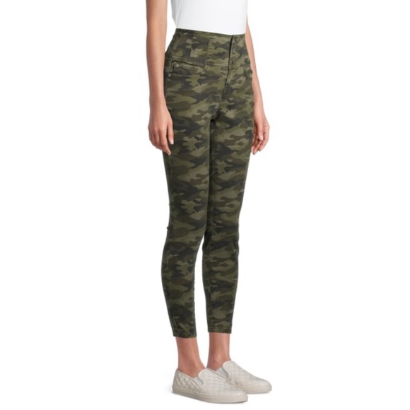 High Rise Camo Sculpting Skinny Jeans - Size 5 - Picture 2 of 14